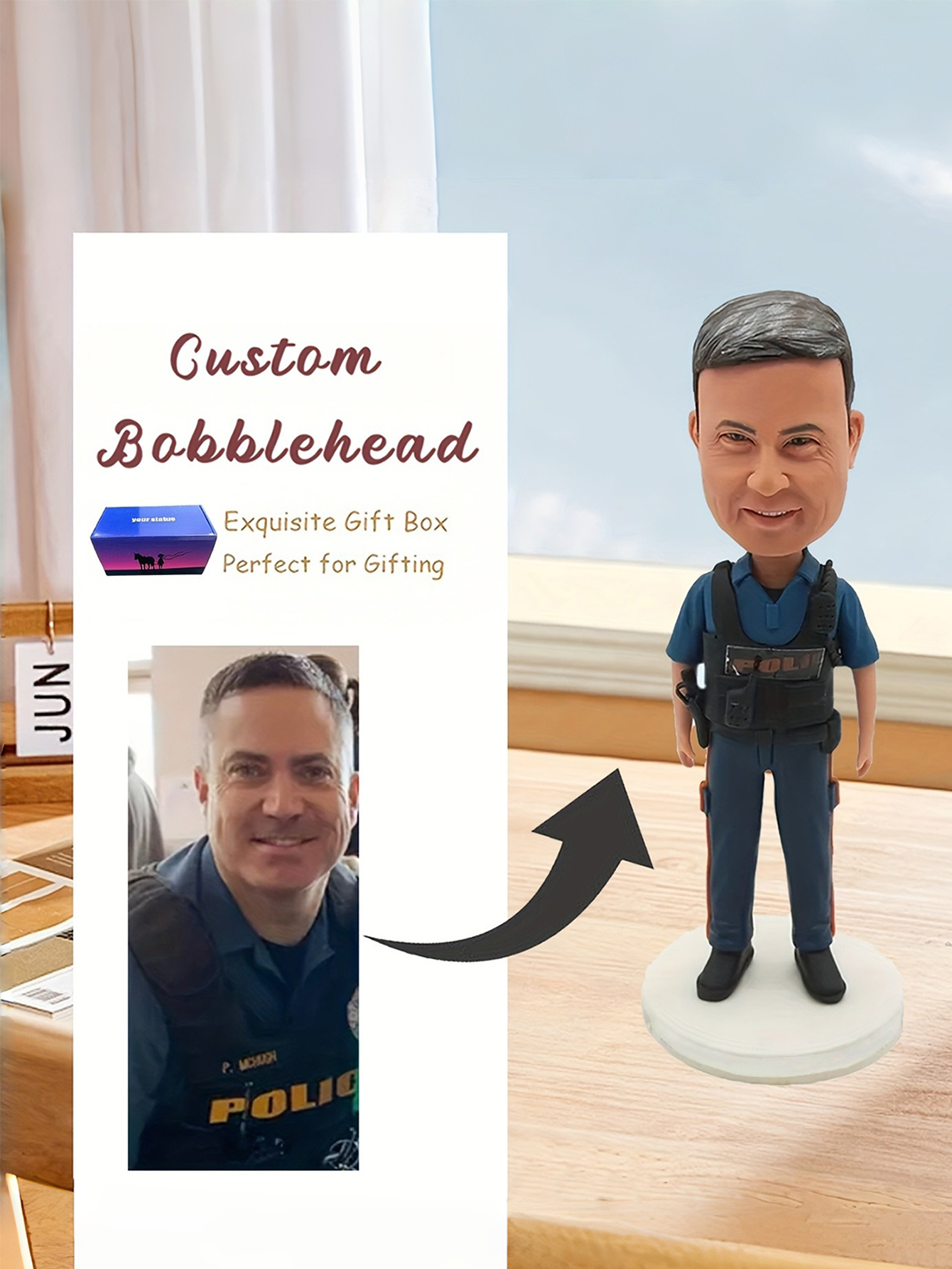 Custom Police Uniform Bobblehead